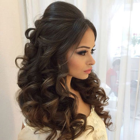 cabello ondulado largo