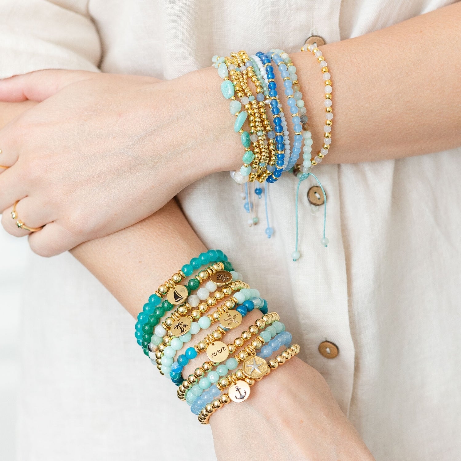 Starish Stone Stretch Bracelet