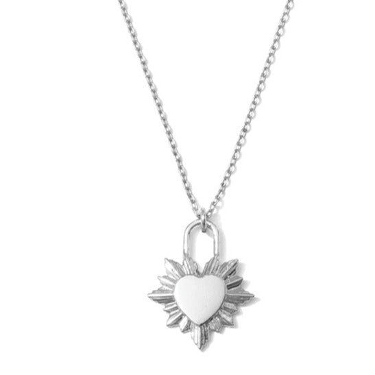 Small Heart Burst Necklace