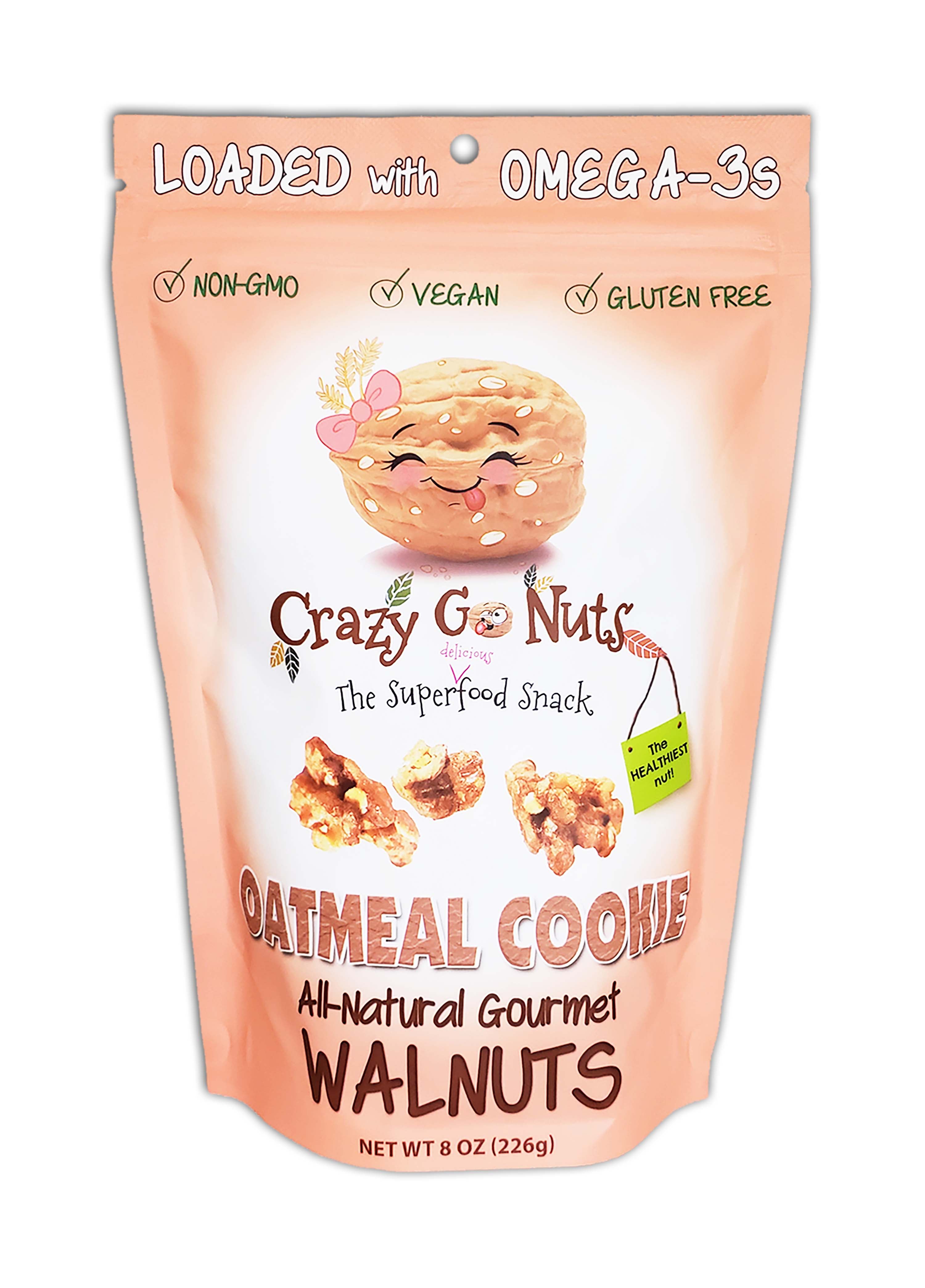 8.0 oz. Oatmeal Cookie Walnut Snacks