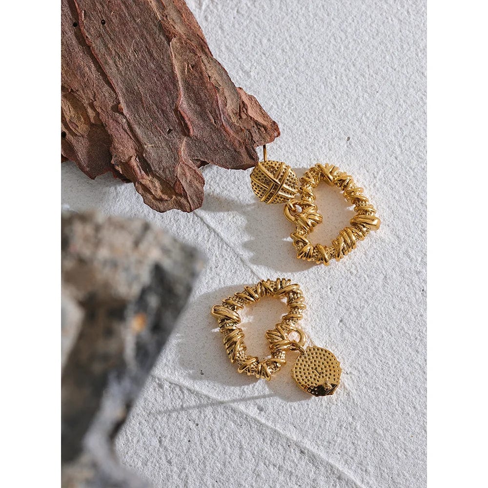 Heart Drop Earrings