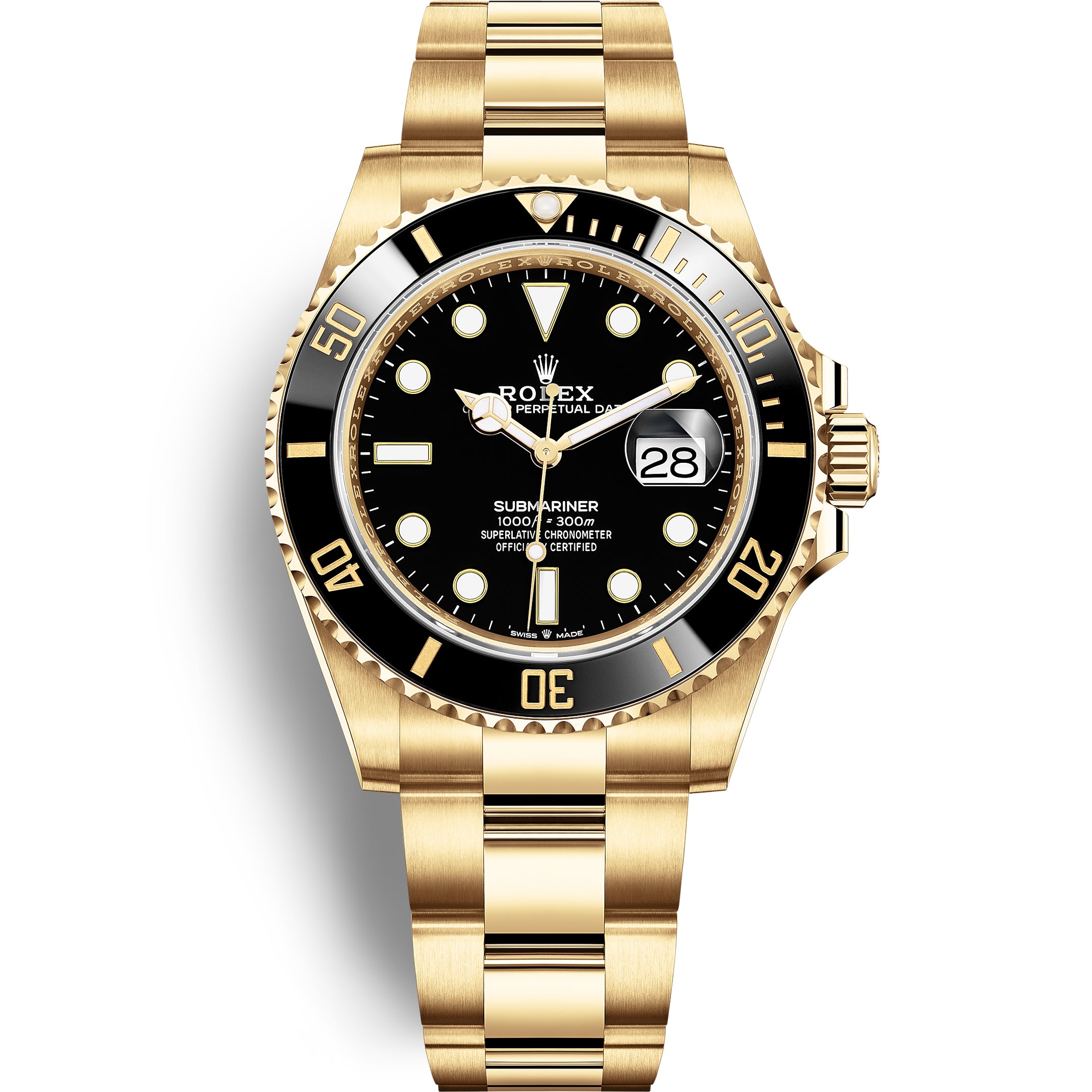 Rolex Submariner Date 126618LN Black 18k Yellow Gold 41 mm