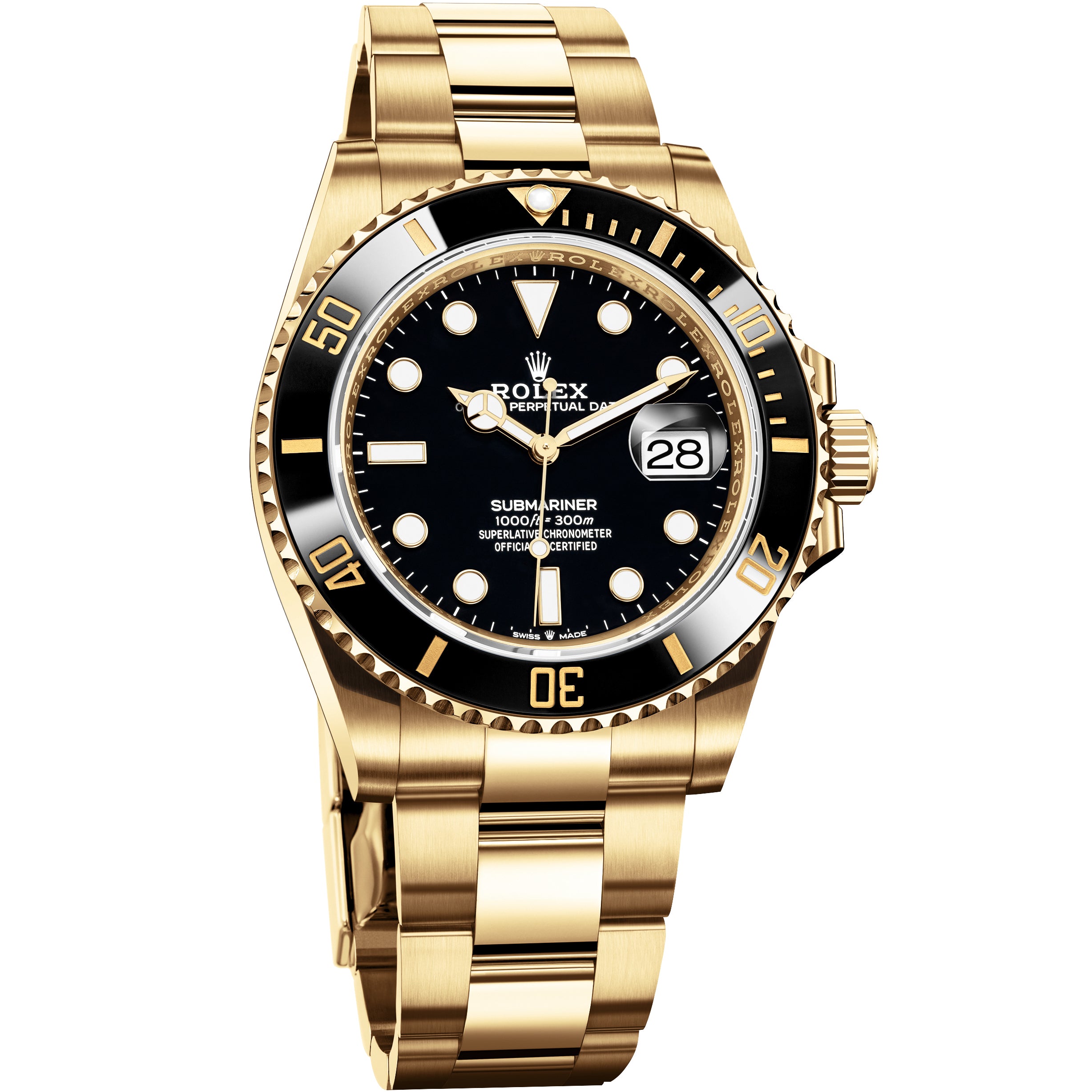 Rolex Submariner Date 126618LN Black 18k Yellow Gold 41 mm