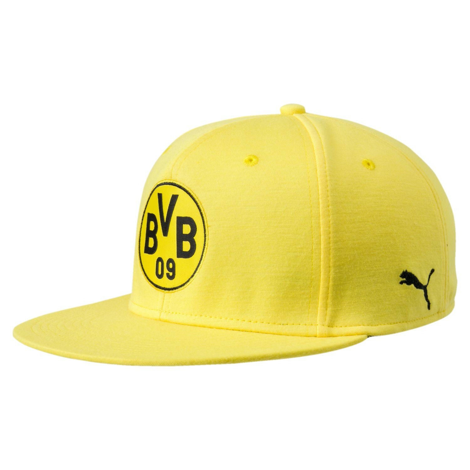 Puma BVB Borussia Dortmund 2017 - 2018 Flat Brim Stretech Fit Yello Cap Size S/M