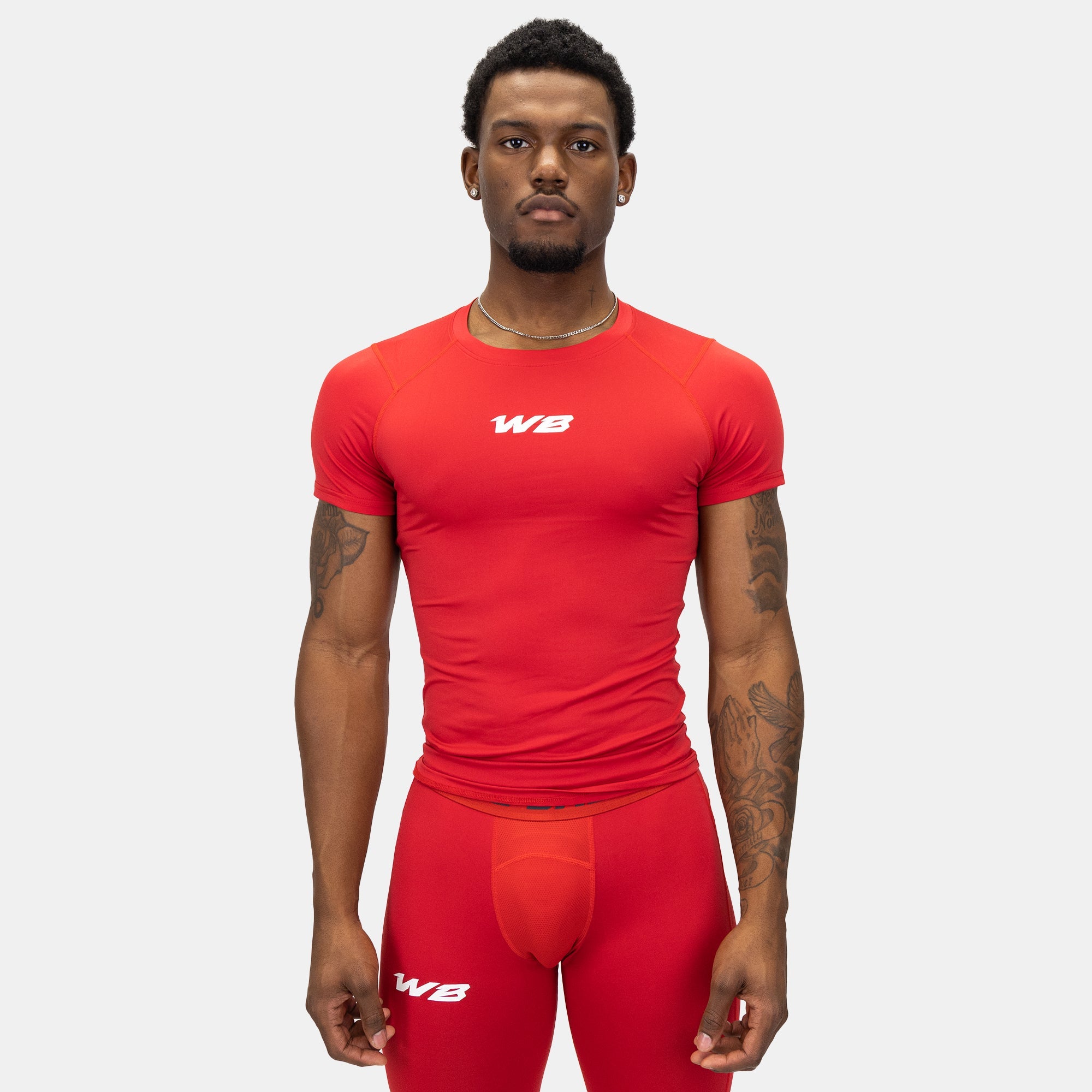 COMPRESSION SHORT SLEEVE T-SHIRT (RED)