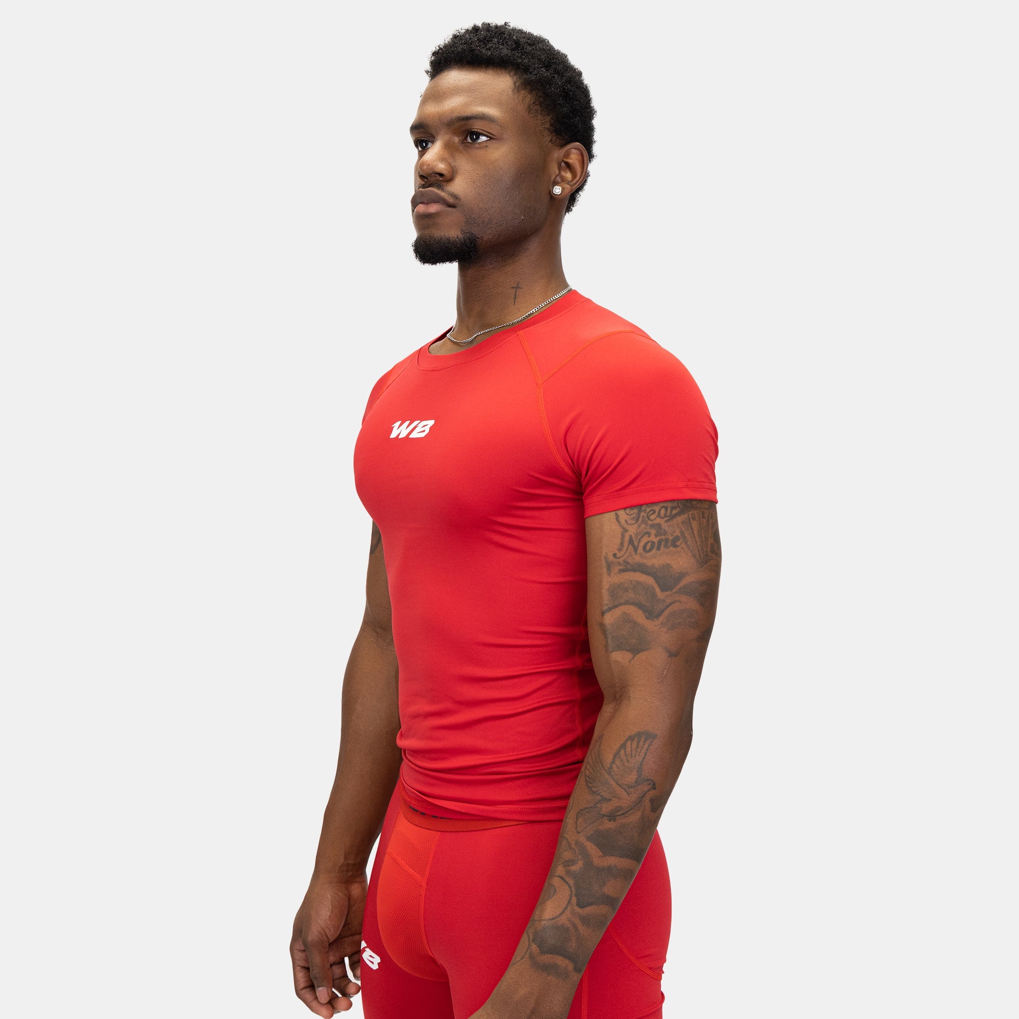 COMPRESSION SHORT SLEEVE T-SHIRT (RED)