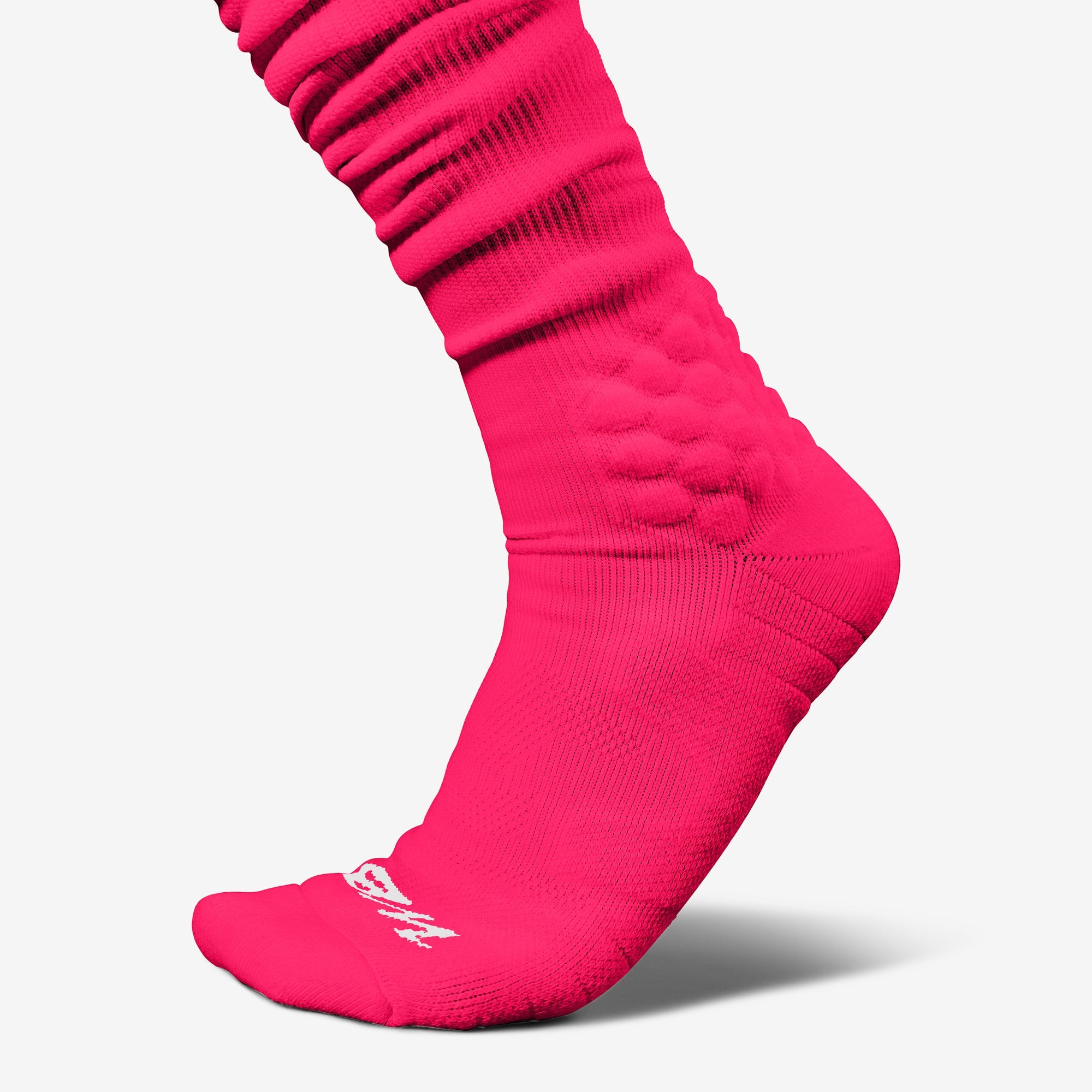 EXTRA LONG PADDED SCRUNCH SOCKS (PINK)