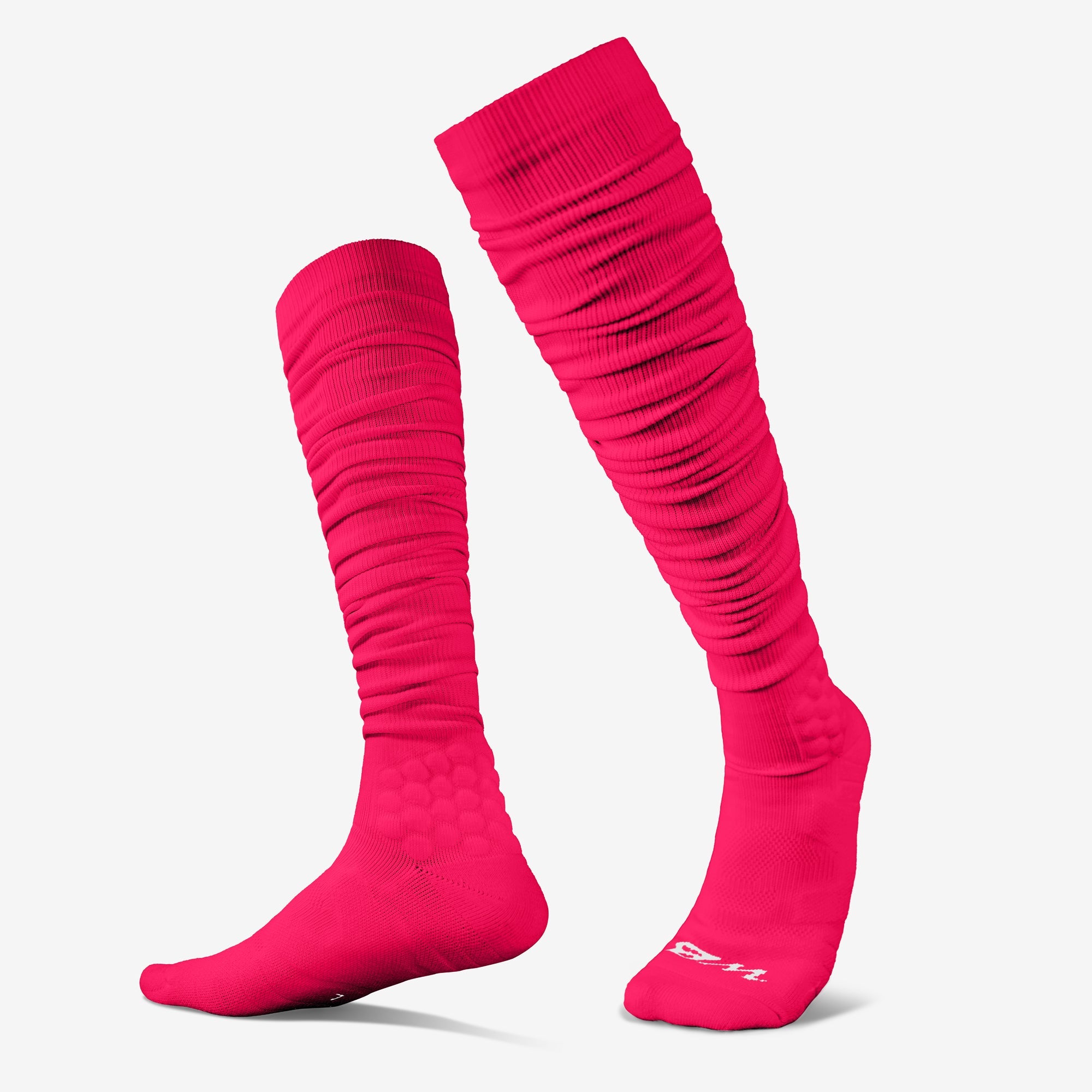 EXTRA LONG PADDED SCRUNCH SOCKS (PINK)