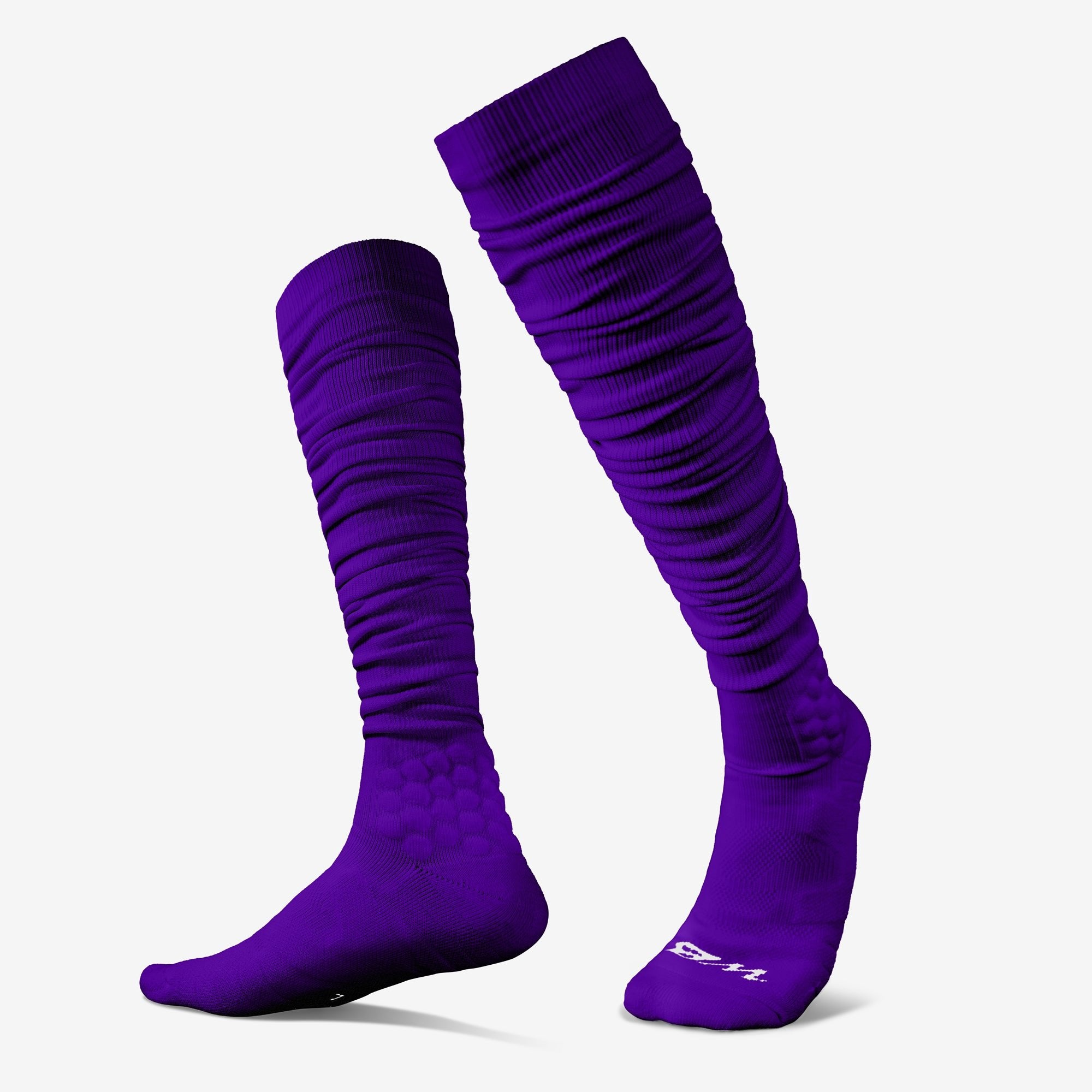 EXTRA LONG PADDED SCRUNCH SOCKS (PURPLE)