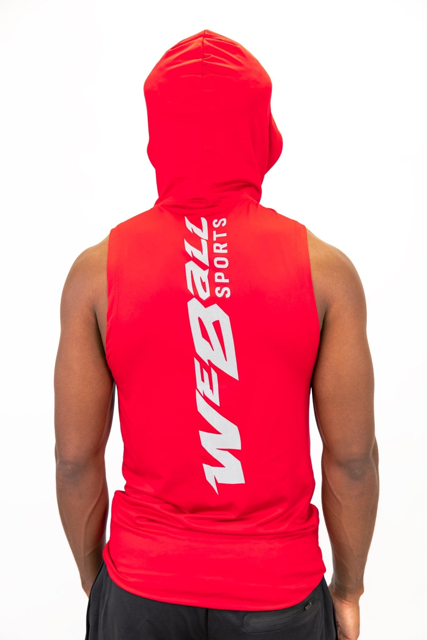 LIGHTWEIGHT WBTECH? CUT-OFF HOODIE (RED)