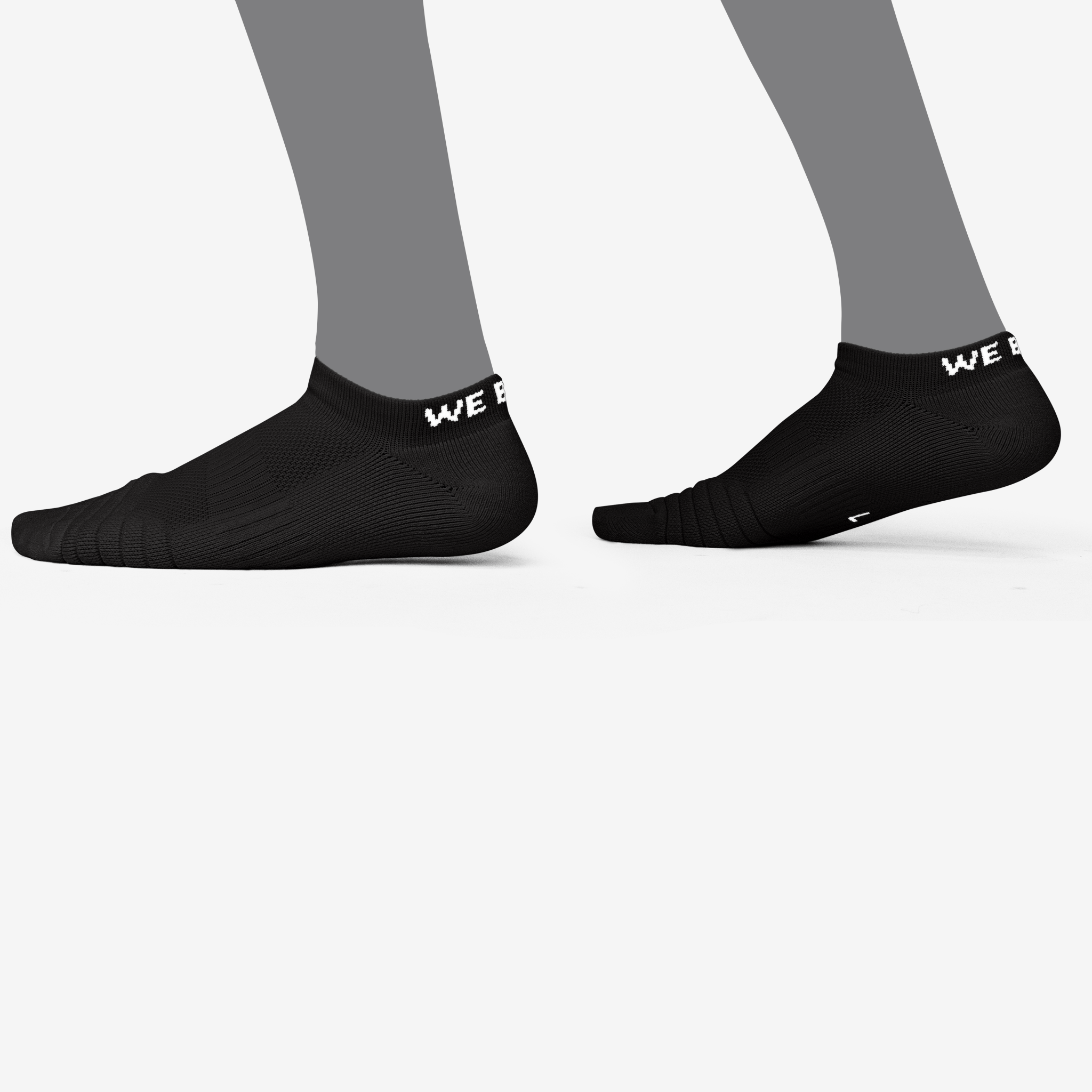 PADDED NO SHOW SOCKS (BLACK)