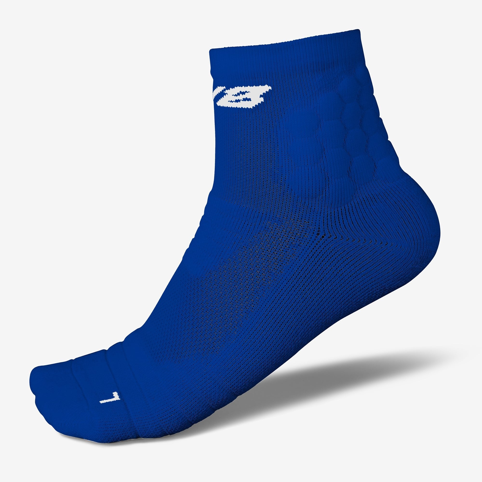 PADDED QTR SOCKS 2.0 (BLUE)