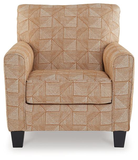 Hayesdale Accent Chair A3000656 Brown/Beige Contemporary Stationary Upholstery Accents