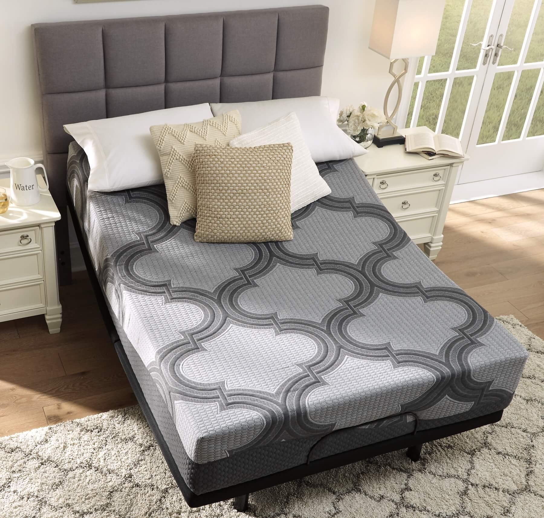 1100 Series King Mattress M52641 Black/Gray Traditional Innerspring Mattress