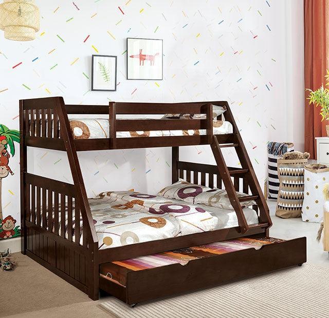 Canberra CM-BK605EX Dark Walnut Cottage Bunk Bed