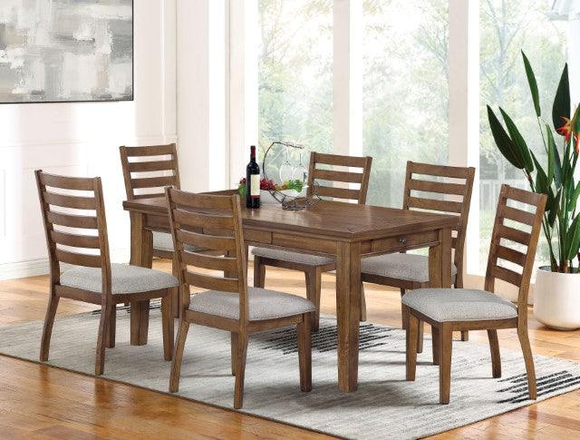 Rapidview CM3259WN-T Walnut/Light Gray Transitional Dining Table