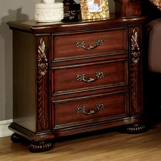 Arthur CM7587N Brown Cherry Traditional Night Stand