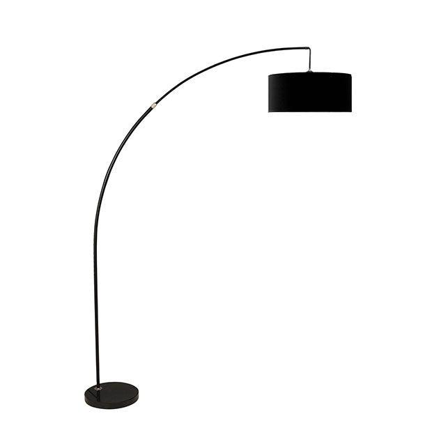 Jess L76931BK Black Contemporary Arch Lamp