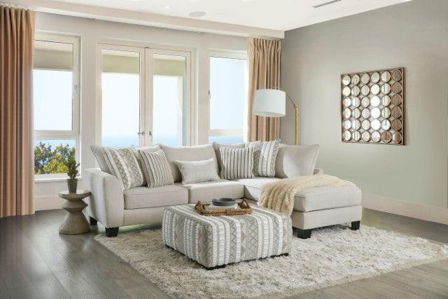 Clapham SM5125 Beige/Ivory Contemporary Sectional