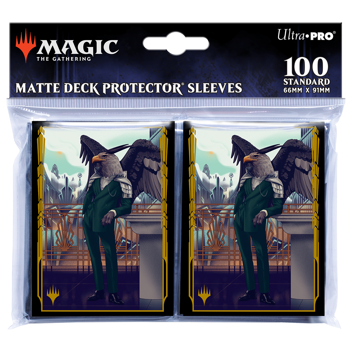 Streets of New Capenna Falco Spara, Pactweaver Standard Protector Sleeves (100ct) for Magic: The Gathering