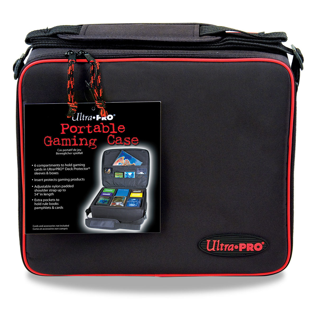 Portable Gaming Case with Red Trim