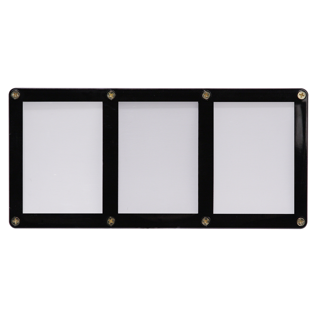 3-Card Black Frame Screwdown Holder