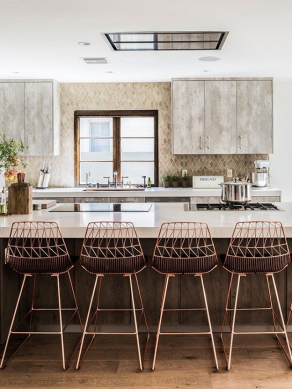 COPPER KITCHEN STOOL