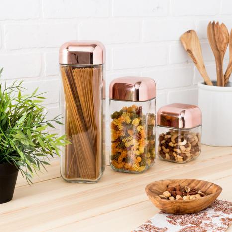 copper&glass containers