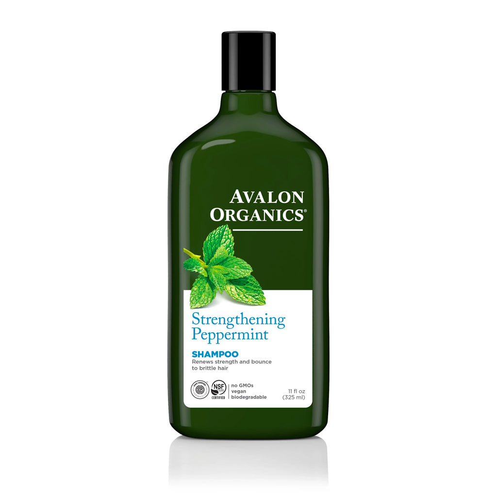 peppermint strengthening shampoo | avalon organics