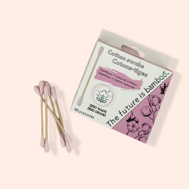 biodegradable cotton swabs - 100 count | the future is bamboo