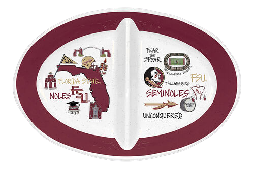 Florida State Sectioned Oval Platter