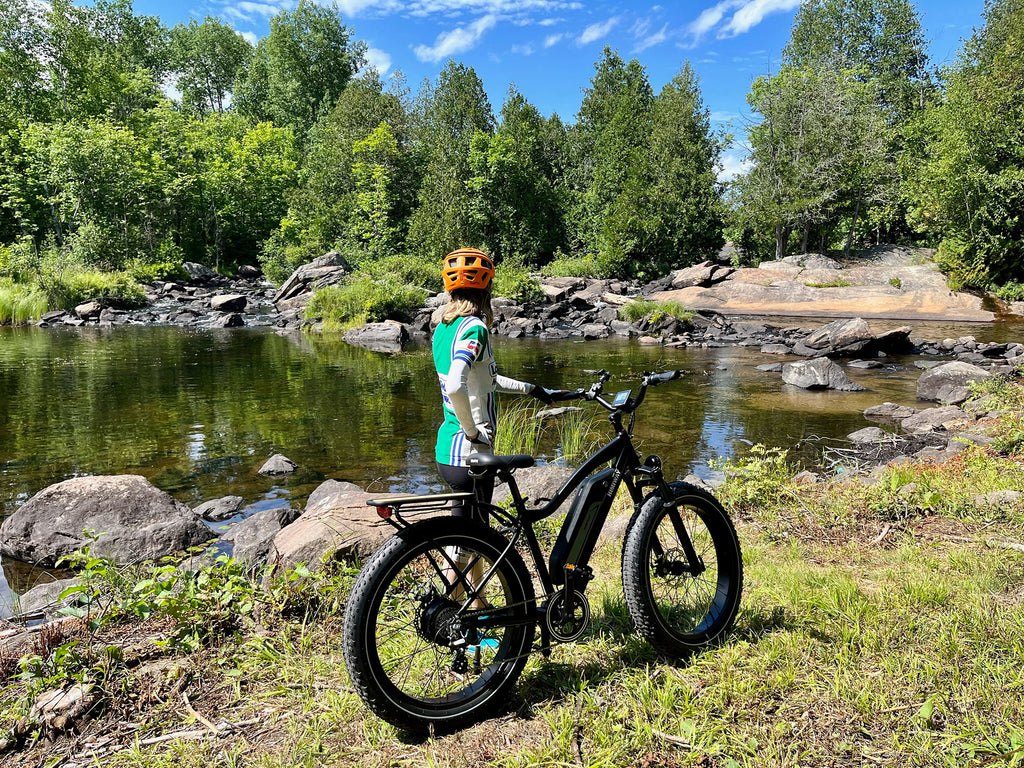 Cycling Himiway by beach or lake