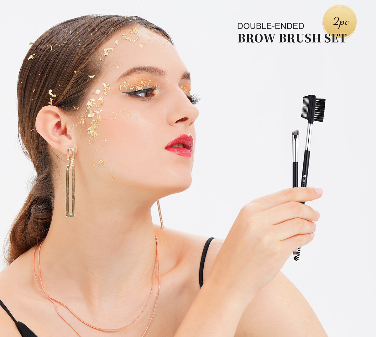 Eyebrow brush set