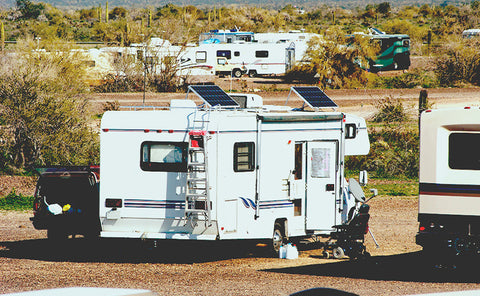 RV with solar panel