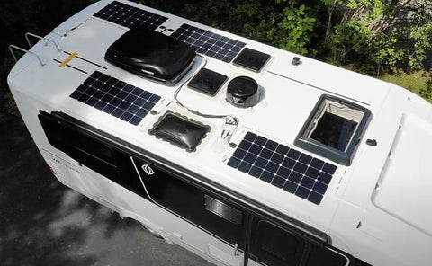 RV with solar panel