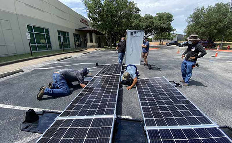 solar panel installation