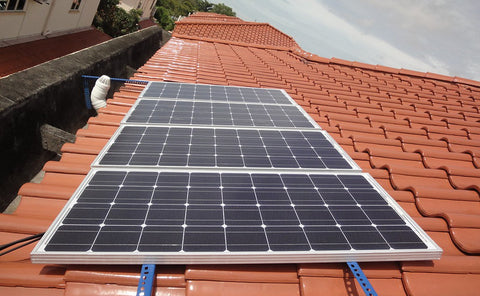 roof-mounted solar panel