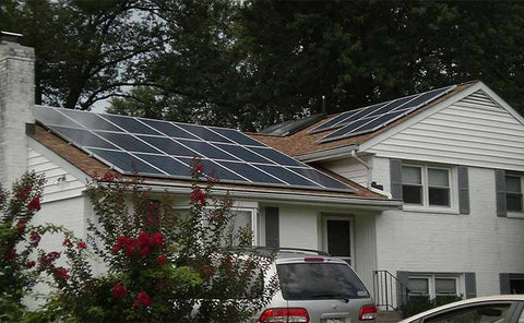 roof-mounted solar panel