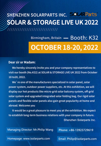 SOLARPARTS at Solar & Storage Live UK 2022