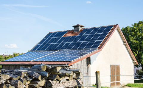 roof-mounted solar panel