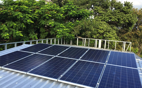 ground-mounted solar panel