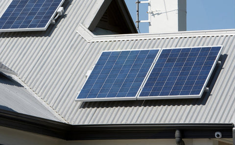 roof-mounted solar panel