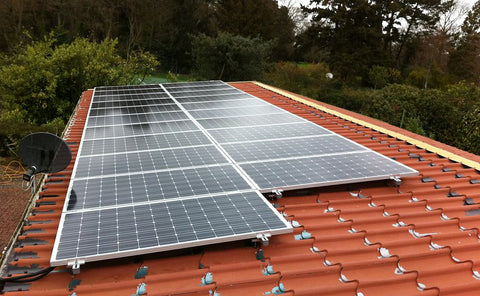 roof-mounted solar panel