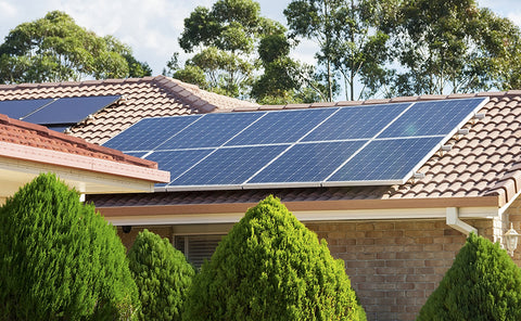roof-mounted solar panel