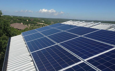 roof-mounted solar panel