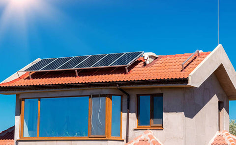 roof-mounted solar panel