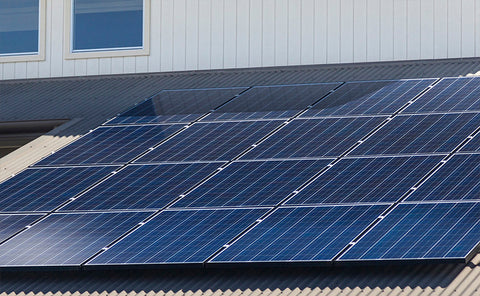 roof-mounted solar panel