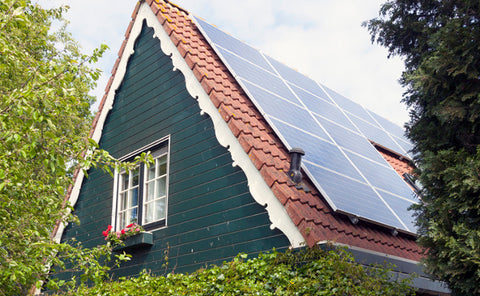 roof-mounted solar panel