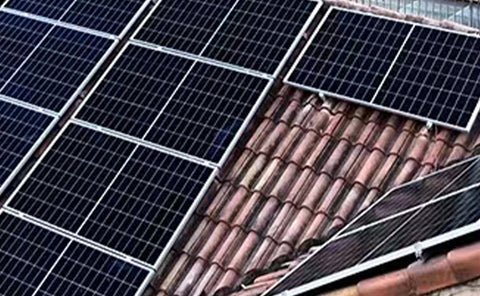 roof-mounted solar panel