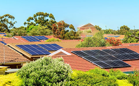 roof-mounted solar panel